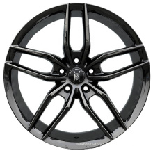 Wholesale modern style black alloy wheel rims 19 inch 5 hole for cars